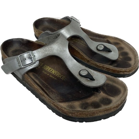 Birkenstock Shoes - Brikenstock Silver Arizona Sandal 8.5 39